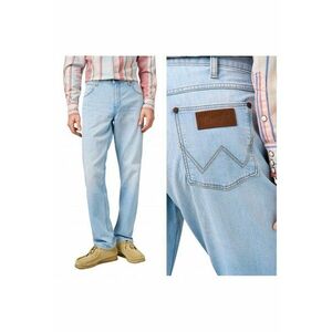 Blugi Barbati - Greensboro - Straight Fit - Talie Medie - Fermoar - Lungi - 5 Buzunare - Bumbac - Albastru - Albastru imagine