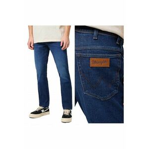 Blugi Barbati - Texas Slim - Straight Fit - Talie Medie - Fermoar - Lungi - 5 Buzunare - Bumbac - W38-L34 US - Albastru imagine