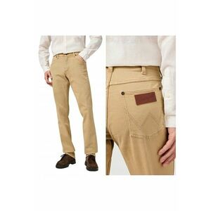 Blugi Barbati - Greensboro - Straight Fit - Talie Medie - Fermoar - Lungi - 5 Buzunare - Bumbac - Bej - Bej imagine