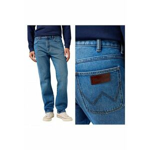 Blugi Barbati - Frontier - Regular Fit - Talie Medie - Lungi - Cu Fermoar - 5 Buzunare - Bumbac - Albastru - Albastru imagine