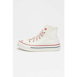 Tenisi mid-high Chuck Taylor All Star Eva Lift - Rosu inchis/Alb murdar imagine