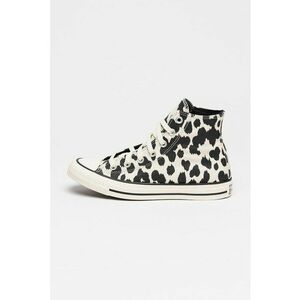 Tenisi mid-cut cu model animal print Chuck Taylor All Star - Alb/Negru imagine
