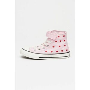Tenisi mid-cut cu model cu broderie Chuck Taylor All Star - Roz deschis imagine