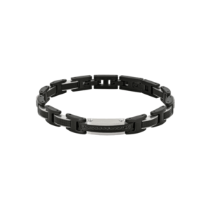 Bratara pentru Barbati din Otel Inoxidabil - Placata cu Ruteniu - Ceramica si Pietre Cubic Zirconia - 34.3g imagine