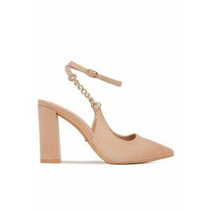 Sandale dama - HT368-1 - cu toc - bejff - Bej imagine