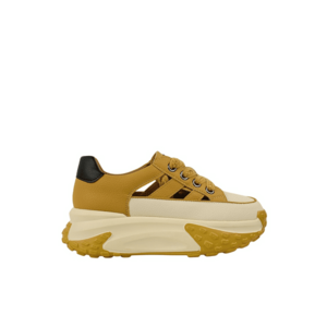 Pantofi sport - dama - 9071 galben - piele naturala - Galben imagine