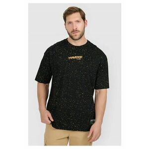 Tricou barbat - fabricat din bumbac superior - negru imagine