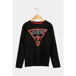 Bluza din bumbac organic cu imprimeu logo - Negru imagine