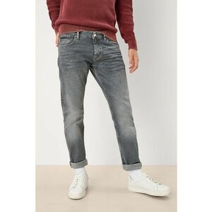Blugi slim fit cu aspect decolorat - Gri deschis imagine