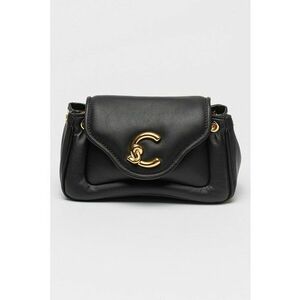 Geanta crossbody din piele cu bareta din lant C-Me - Negru imagine