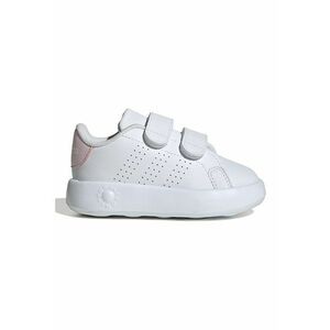 Pantofi sport de piele ecologica cu velcro Advantage - Alb imagine