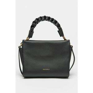 Geanta crossbody din piele cu aspect granulat Boheme Grana - Negru stins - 18x23x10 imagine