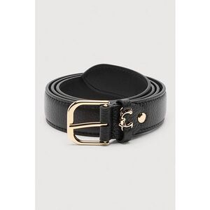 Curea de piele Metal - Negru imagine