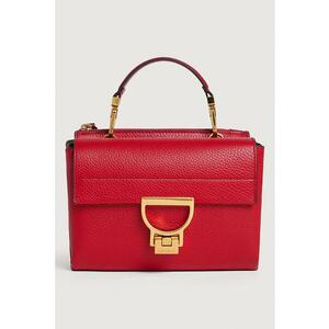 Geanta crossbody de piele cu doua compartimente Arlettis - Rosu vermillion imagine