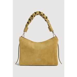Geanta crossbody de piele intoarsa Boheme - Caramel imagine