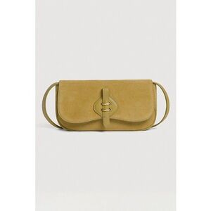 Geanta crossbody de piele intoarsa Mavery - Caramel imagine