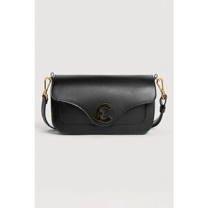 Geanta crossbody de piele C-Me - Negru imagine