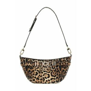 Geanta cu bareta de umar si model animal print Cirene - Maro/Bej imagine