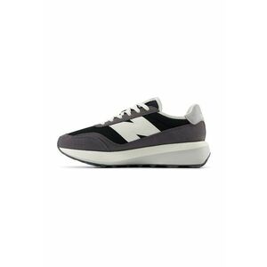 Pantofi sport cu talpa wedge si garnituri din piele intoarsa - Alb murdar/Gri inchis imagine