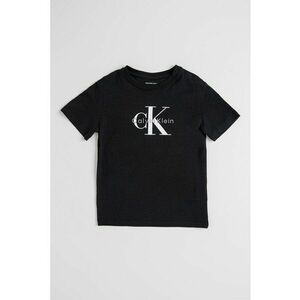 Tricou de bumbac cu logo - Negru imagine