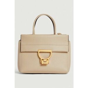 Geanta crossbody din piele cu bretele detasabila Arlettis - Maro nisip imagine