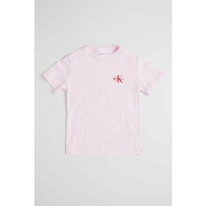 Tricou regular fit de bumbac cu logo - Roz imagine