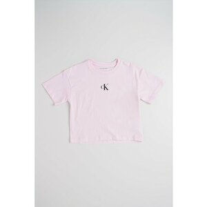 Tricou lejer din bumbac - Roz pastel imagine
