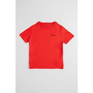 Tricou de bumbac cu logo - Rosu imagine