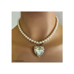 Colier Heart Crystal imagine