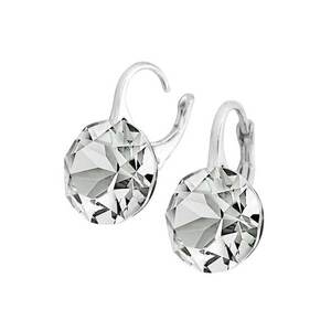 Cercei argint cu cristale Swarovski® Xirius 2 -3cm Tortita imagine