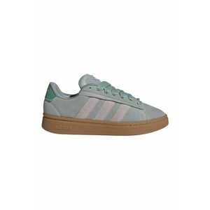 Pantofi sport din piele intoarsa si material textil Grand Court Alpha - Gri deschis/Verde pal imagine