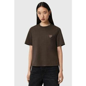 Tricou lejer cu decolteu la baza gatului Lover Lisa - Maro inchis imagine