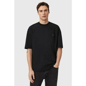 Tricou lejer din bumbac cu inima - Negru imagine