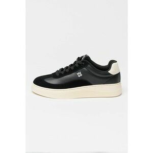 Pantofi sport low-cut cu insertii din piele intoarsa Lyzz - Negru imagine