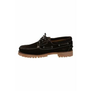 Pantofi boat din piele intoarsa Tratton - Maro inchis imagine