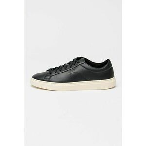 Tenisi low-cut din piele Kieran - Negru imagine