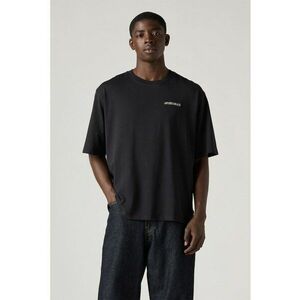 Tricou lejer cu imprimeu grafic pe partea din spate - Negru/Portocaliu imagine