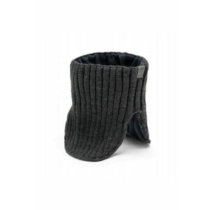 Fular circular - pentru barbati - pentru iarna - 20.5 x 25 cm - Gri inchis imagine