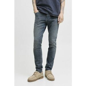 Blugi slim fit cu aspect decolorat - Gri carbune imagine