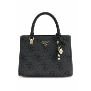 Geanta shopper cu monograma Noelle - Negru/Gri antracit imagine