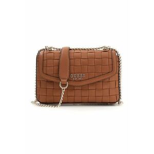 Geanta crossbody de piele ecologica cu clapa Sandy - Maro cognac imagine