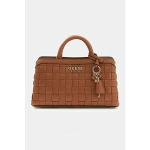 Geanta de piele ecologica cu maner si logo metalic Sandy - Maro cognac imagine