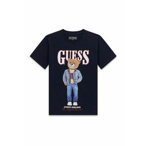 Tricou de bumbac cu model grafic - Albastru ultramarin imagine