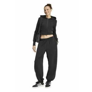 Hanorac crop cu logo - Negru imagine