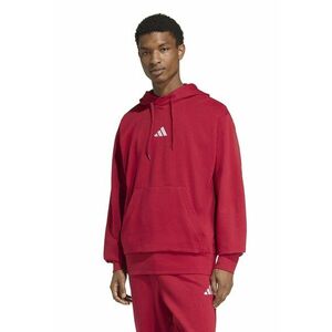 Hanorac regular fit cu buzunar kangaroo Feelcozy - Rosu/Alb imagine