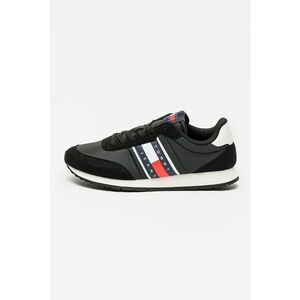 Pantofi sport de plasa cu garnituri de piele intoarsa ecologica Classic - Rosu/Alb/Negru imagine