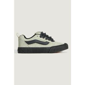 Tenisi din piele intoarsa Knu Skool - Negru - Verde pastel - imagine
