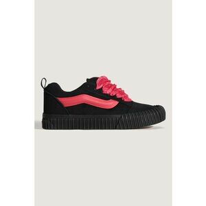 Tenisi din piele intoarsa Knu Skool - Rosu - Negru - imagine