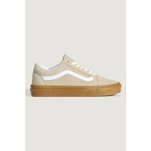 Pantofi sport Old Skool din piele cu garnituri din material textil - Maro deschis/Alb optic imagine