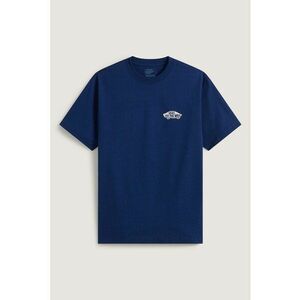 Tricou cu logo Double Standard - Alb/Albastru indigo imagine